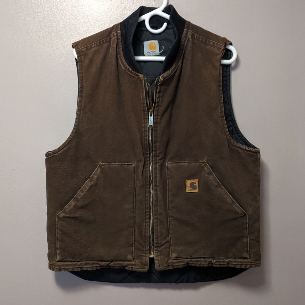 Carhartt Duck vest Arctic quilt lined